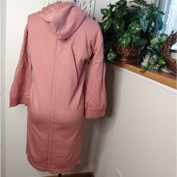 Young Fabulous & Broke Zip Up Duster Hoodie in Salmon Pink Size Small - Picture 2 of 6